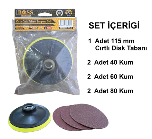 BOSS CIRT ZIMPARA PEDİ 115 MM SET 